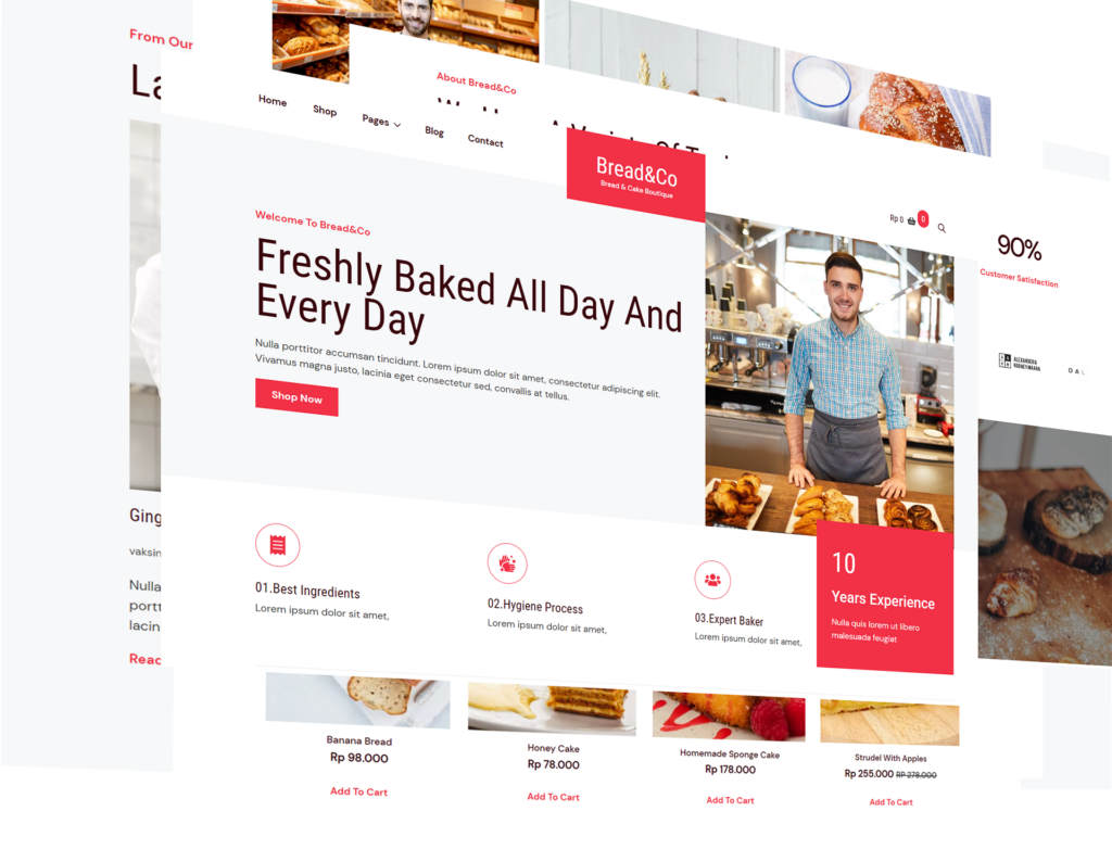 breadnco - template website toko kue dan roti - layers