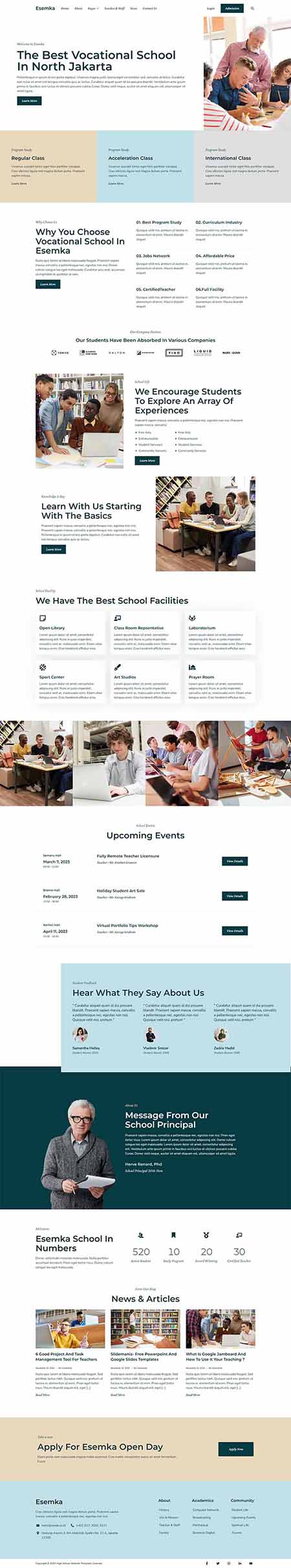 esemka - template website sekolah - full mid