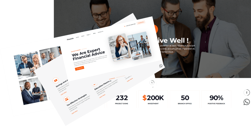 finanzia - template website company profile - layers