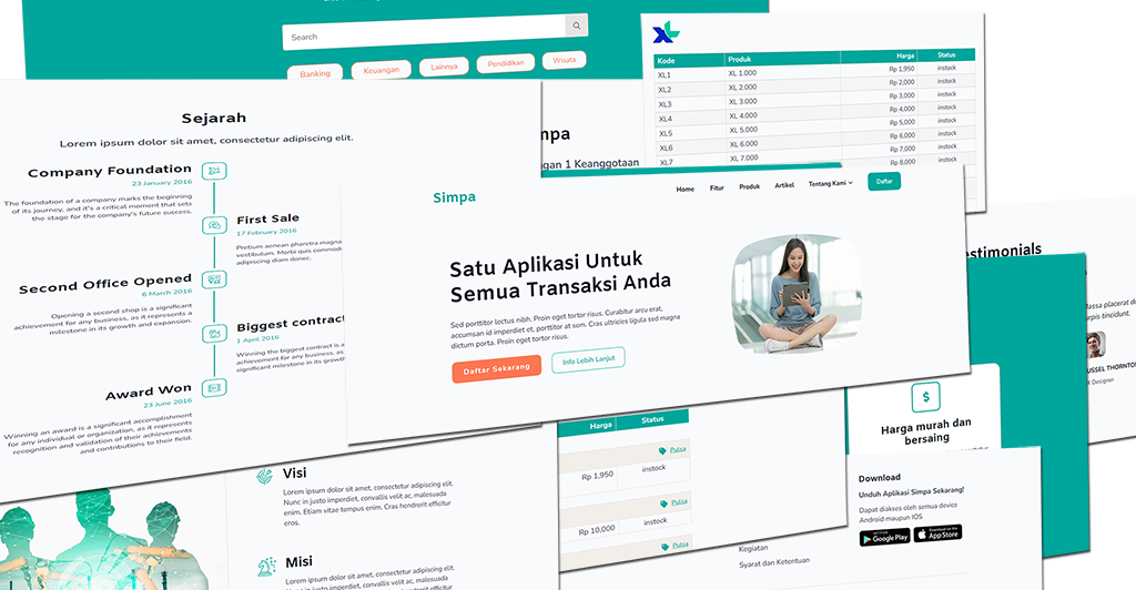 simpa - template website ppob